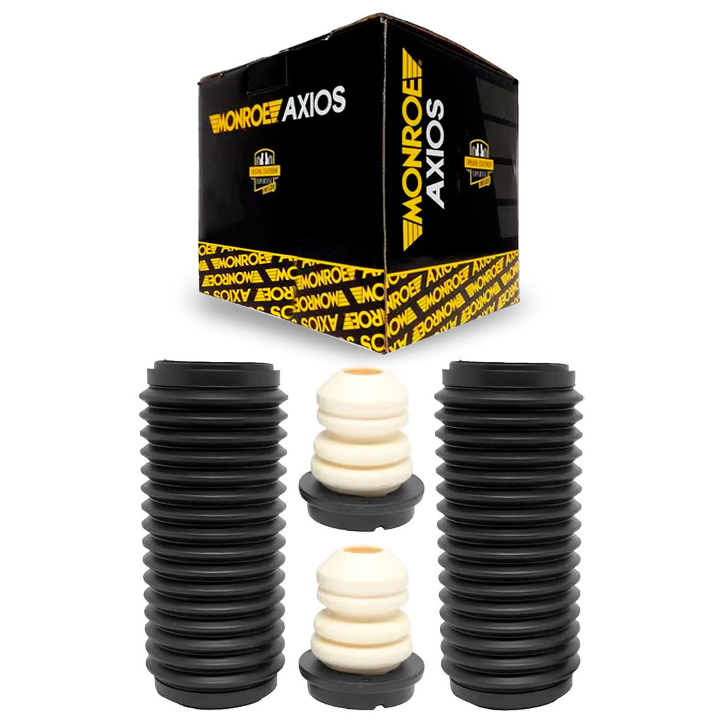 Par Kit Amortecedor Batente Coifa Dianteiro Siena Palio Idea Original Axios