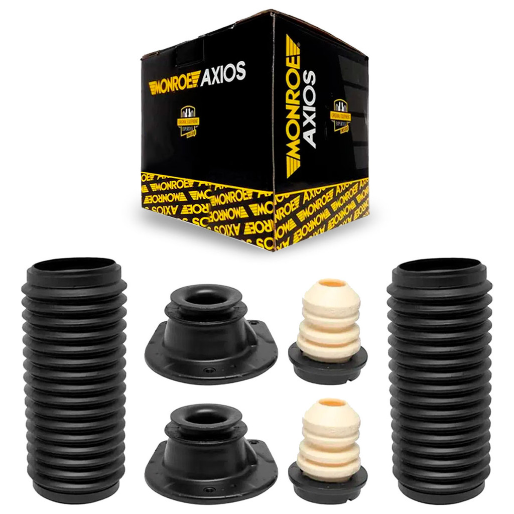 Par Kit Amortecedor Batente Coifa Dianteiro Palio Weekend 1996 até 2017 Axios