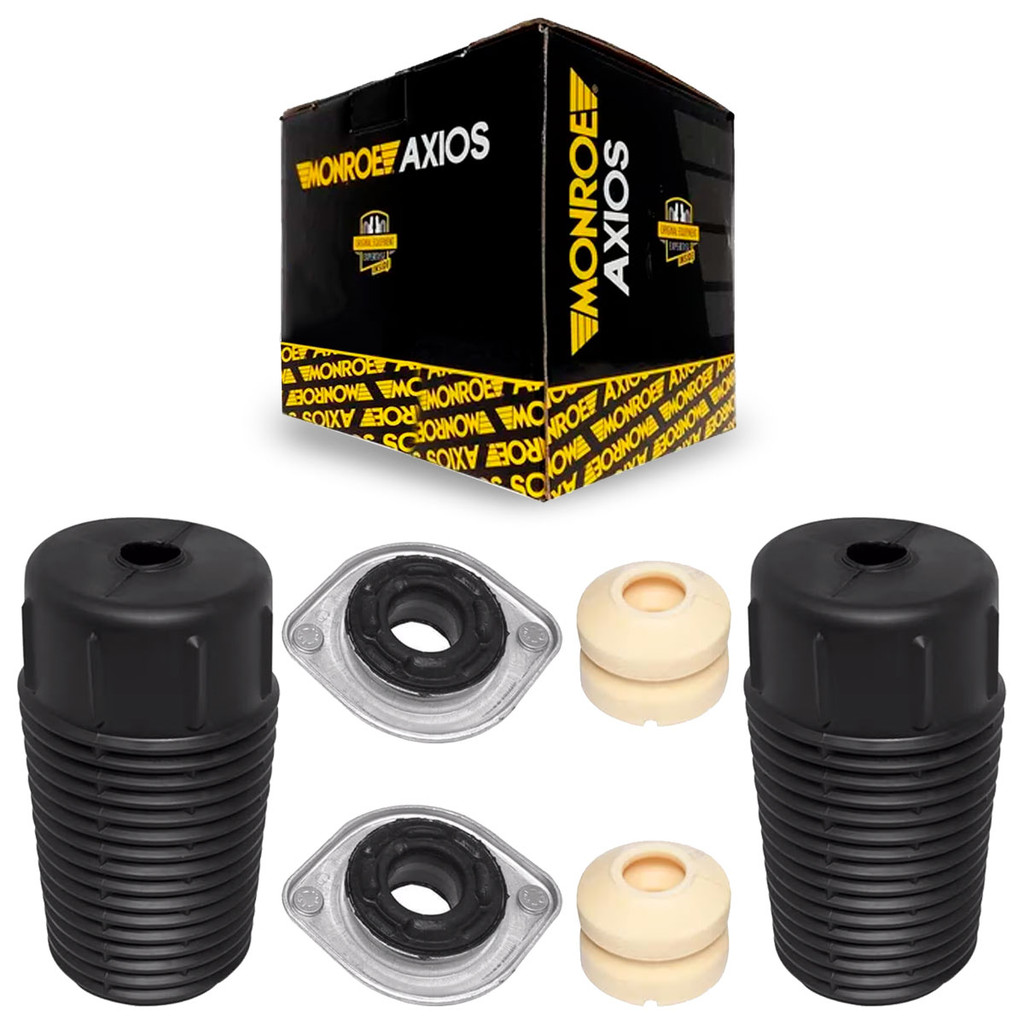Par Kit Amortecedor Batente Coifa Dianteiro Celta Classic Corsa Prisma Axios