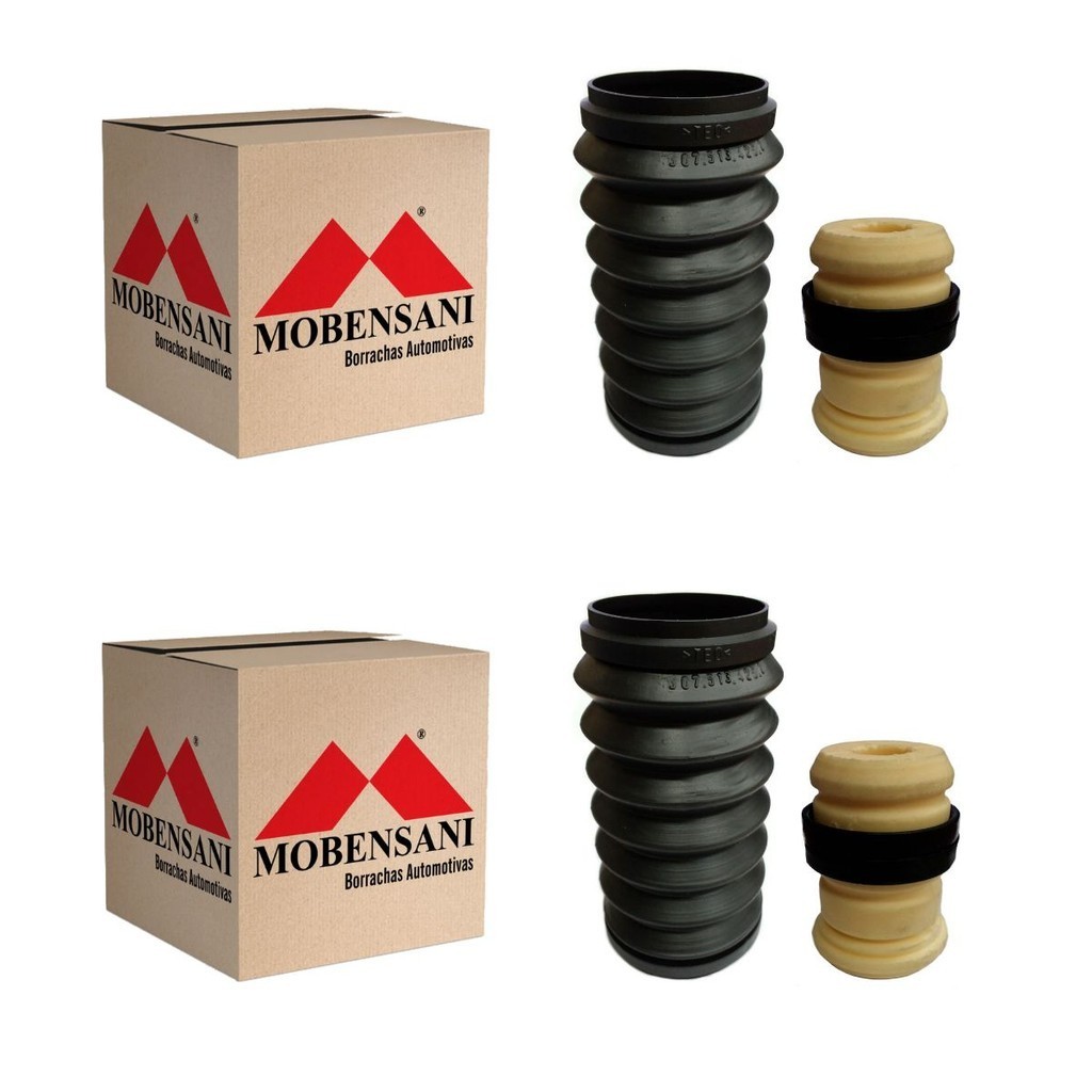 Par Kit Amortecedor Batente Coifa Clio 2000/2017 Symbol 2009/2012 Mobensani