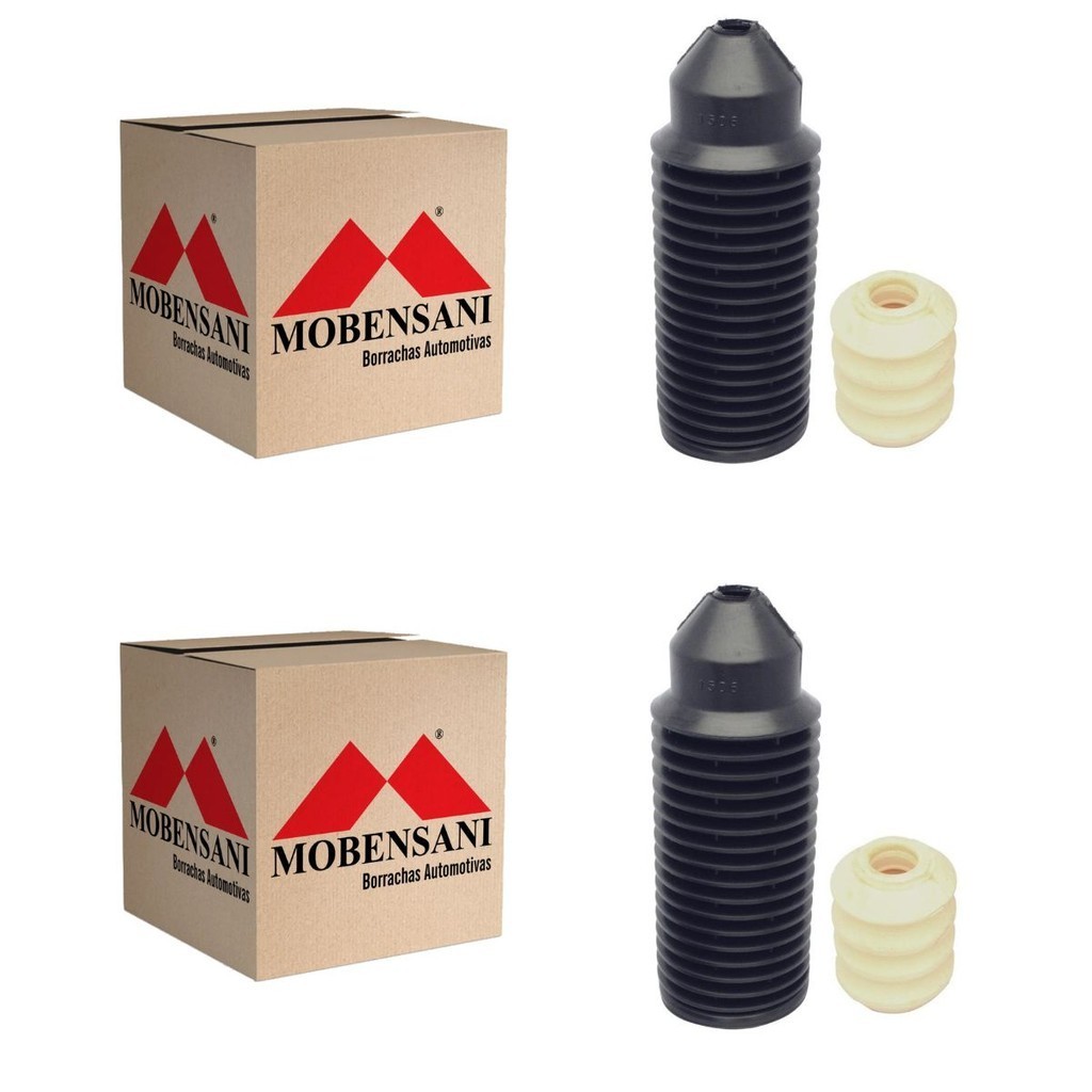 Par Kit Amortecedor Batente Coifa Gol G3 G4 1999/2014