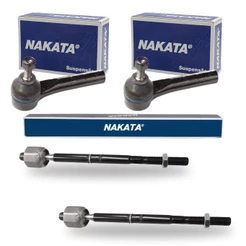 Kit 2 Ponteira Terminal Direção + 2 Barra Axial Linea Punto 2009 até 2017 Nakata