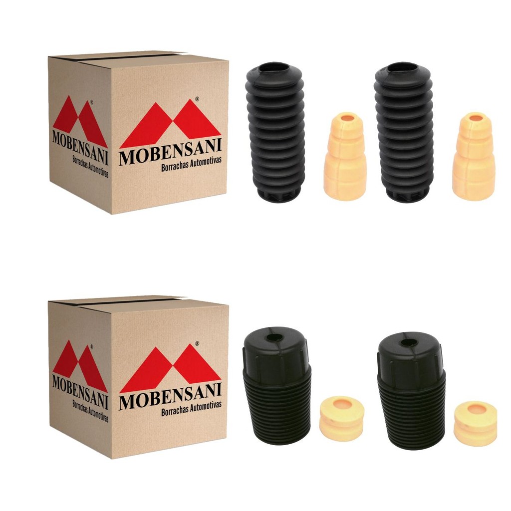 4 Kit Amortecedor Dianteiro Traseiro Gol G1 Parati Saveiro Voyage Batente Coifa Mobensani