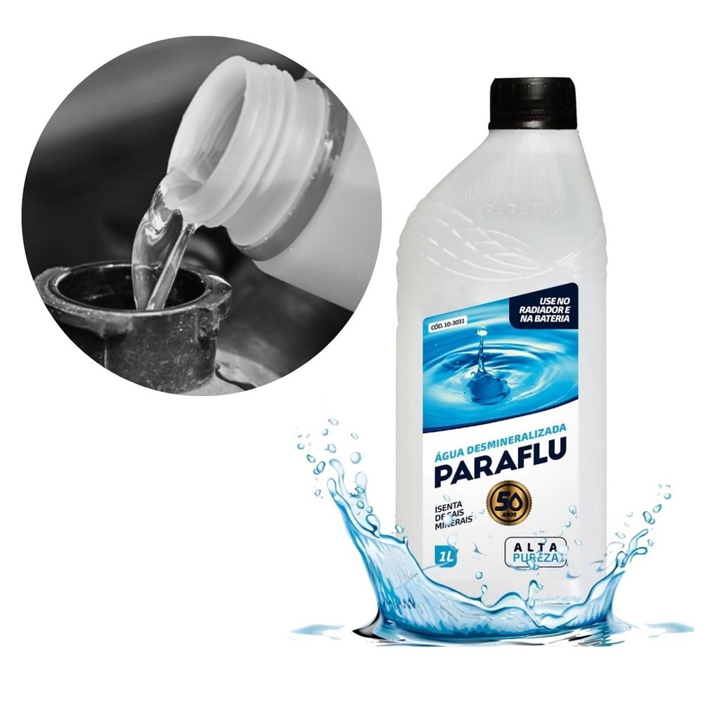 Àgua Desmineralizada Radiador Bateria Arrefecimento 1 Litro Paraflu 103031 em Oferta na Shopee
