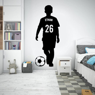 ADESIVO DECORATIVO DE PAREDE PREMIUM FUTEBOL PERSONALIZADO em Oferta na Shopee