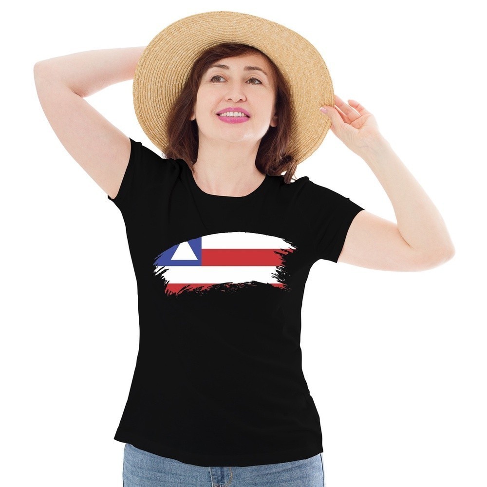 Camisa Feminina Bandeira Estado Bahia