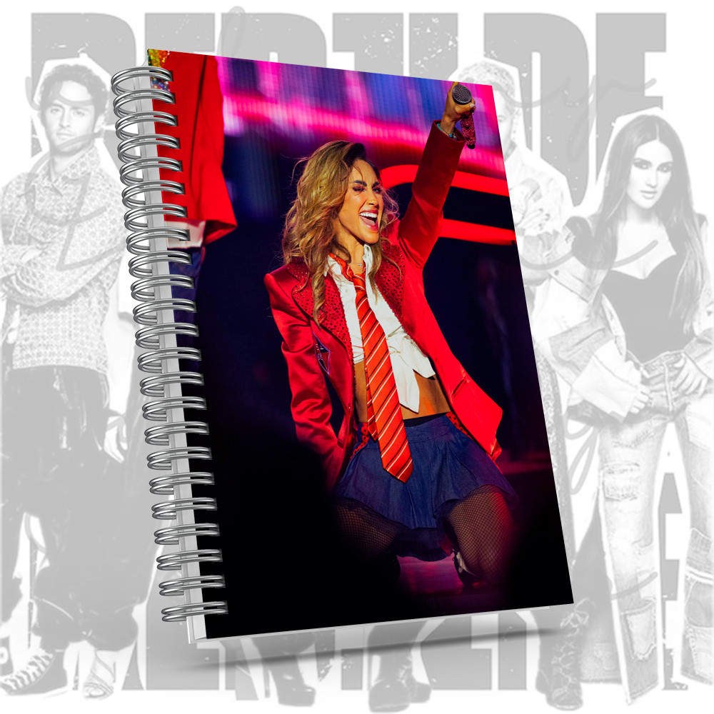 Caderno RBD Anahi com brinde especial  - Soy Rebelde Tour - Capa dura, tamanhos A5 ou A6.