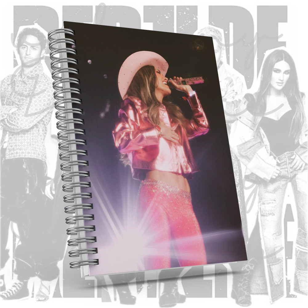 Caderno RBD Anahí com brinde especial - Soy Rebelde Tour - Capa dura.