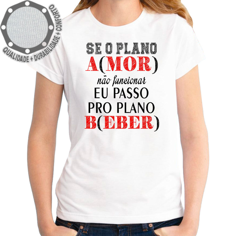 Camiseta Carnaval Plano Amor Plano Beber Camisa Personalizada Infantil Juvenil Adulto Baby Look Plus Size