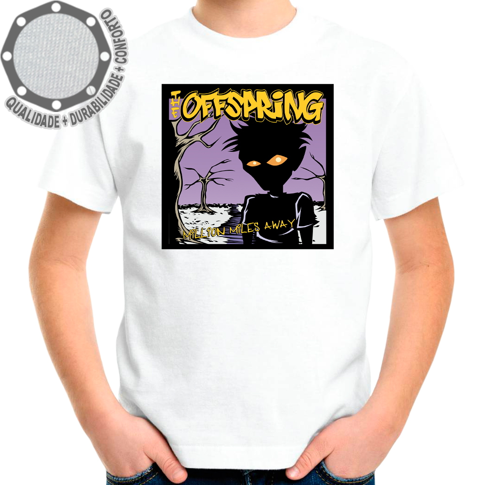 Camiseta The Offspring Million Miles Away Camisa Personalizada Infantil Juvenil Adulto Baby Look Plus Size