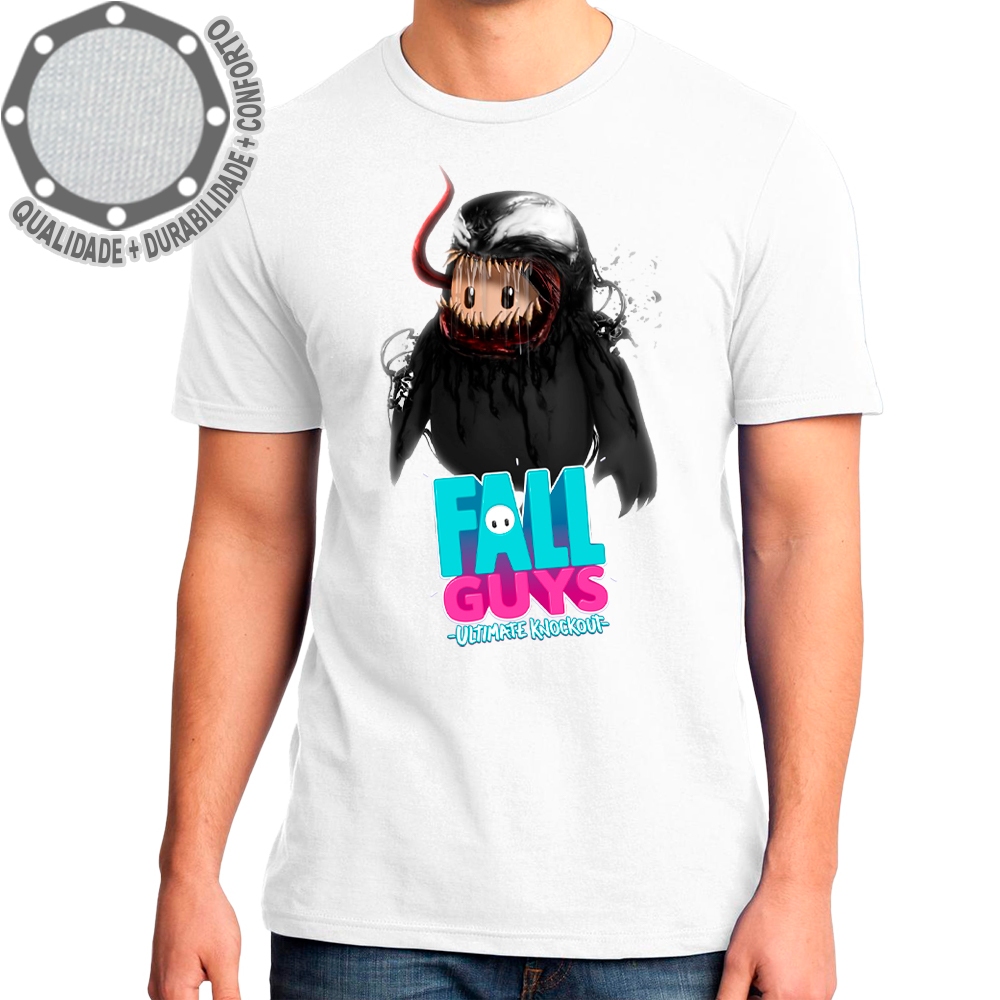 Camiseta Venom Fall Guys Camisa Ultimate Knockout Camisa Personalizada Infantil Juvenil Adulto