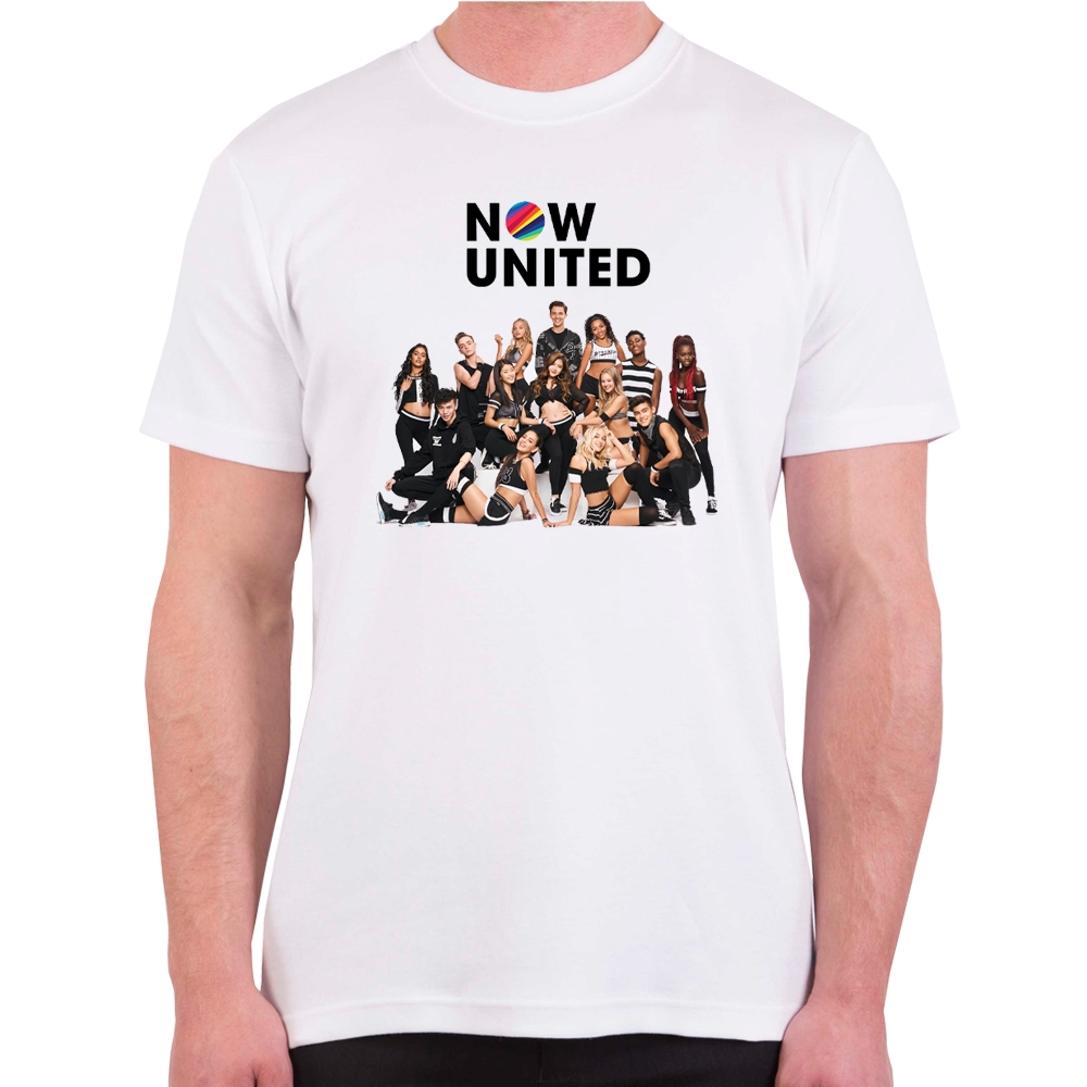 Camiseta Now United Personagens Pose Camisa Personalizada Infantil Juvenil Adulto Baby Look Plus Size