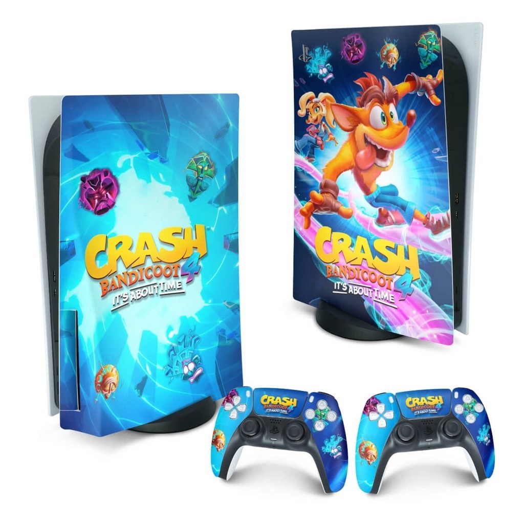 Skin PS5 Fat Playstation 5 Adesivo - Crash Bandicoot 4