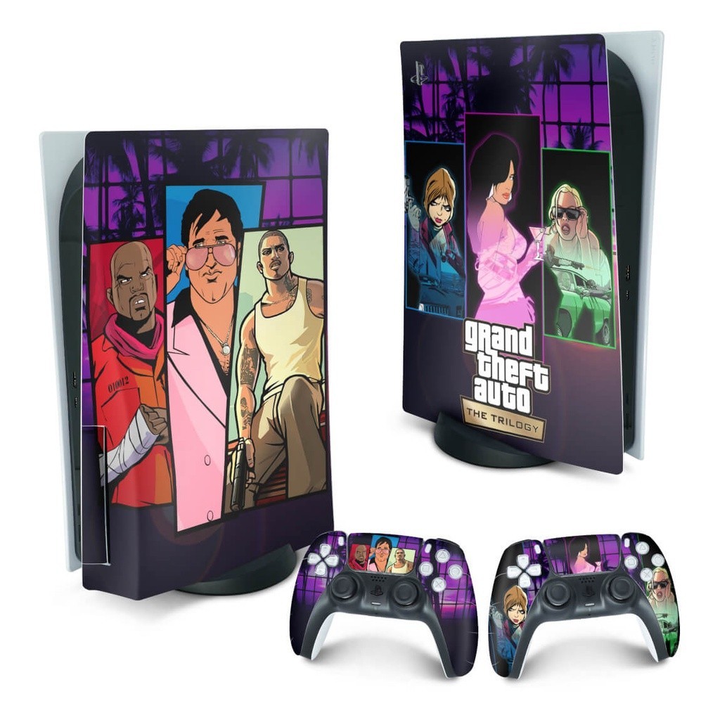 Skin PS5 Fat Playstation 5 Adesivo - GTA The Trilogy