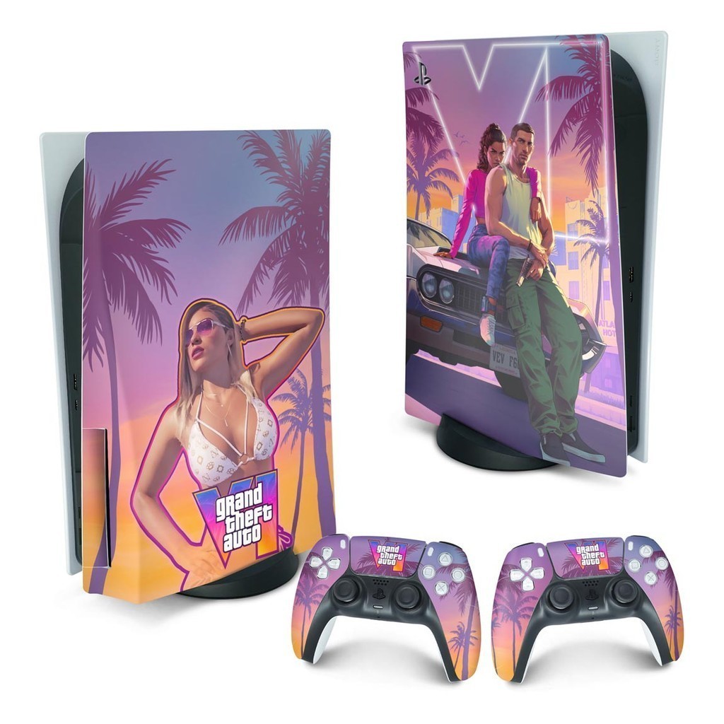 Skin PS5 Fat Playstation 5 Adesivo - GTA 6 VI