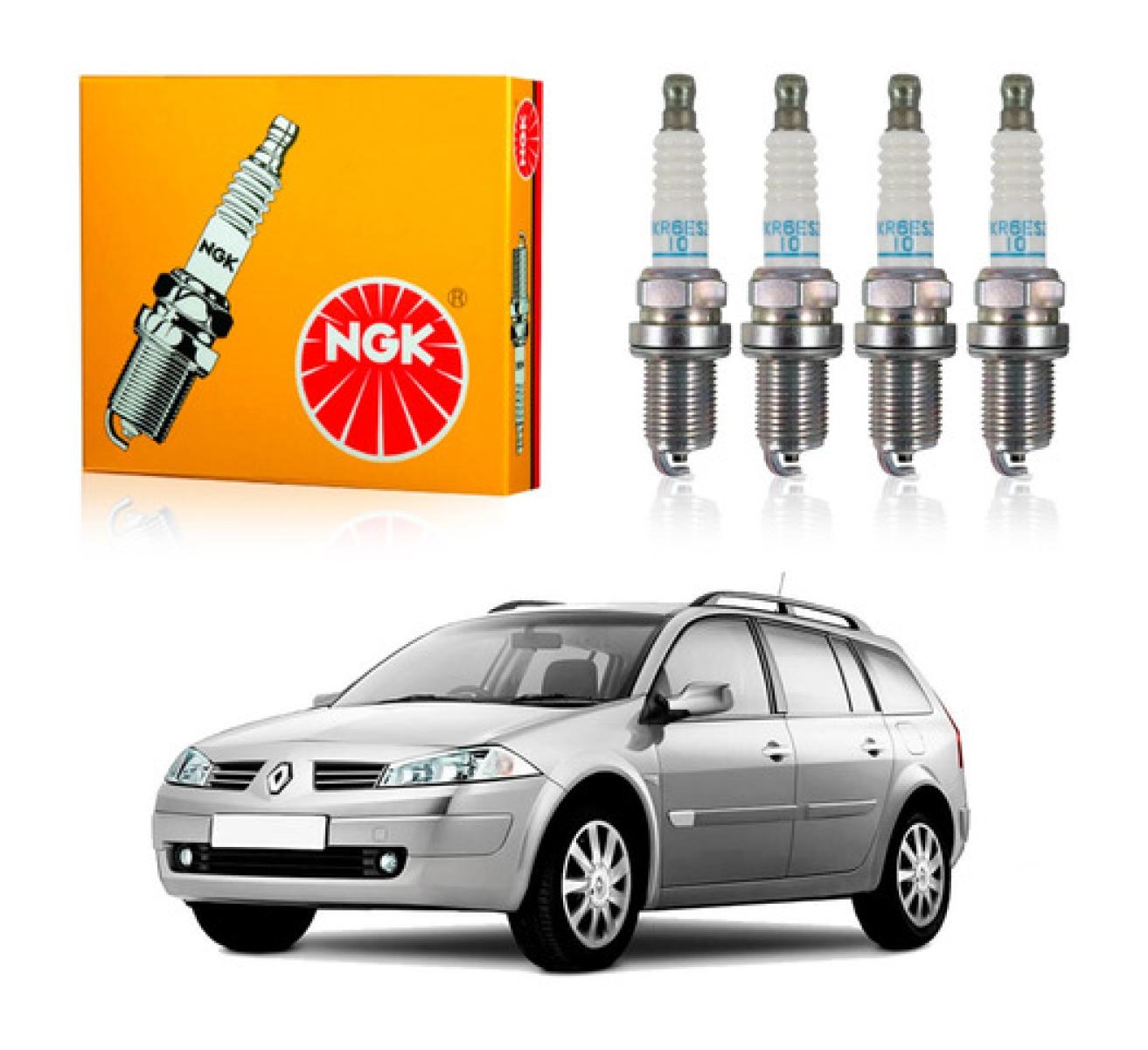 Jogo Velas Ngk Megane Grand Tour 1.6 16v 2012 em Oferta na Shopee