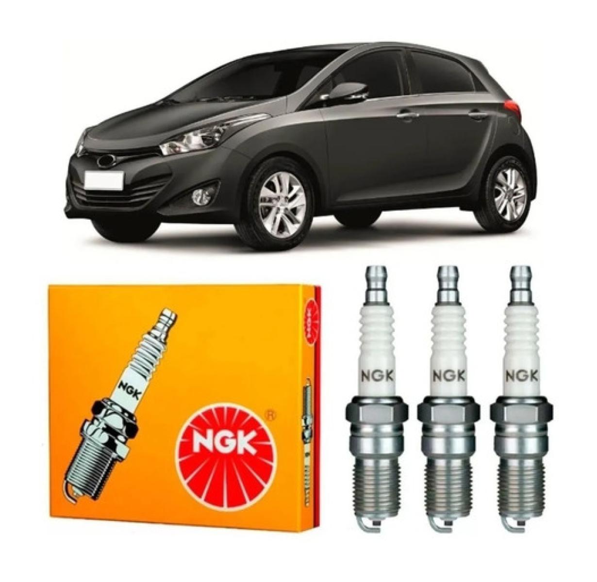 Kit 3 Velas Ignição Hb20s 1.0 12v Flex De 2014 A 2015