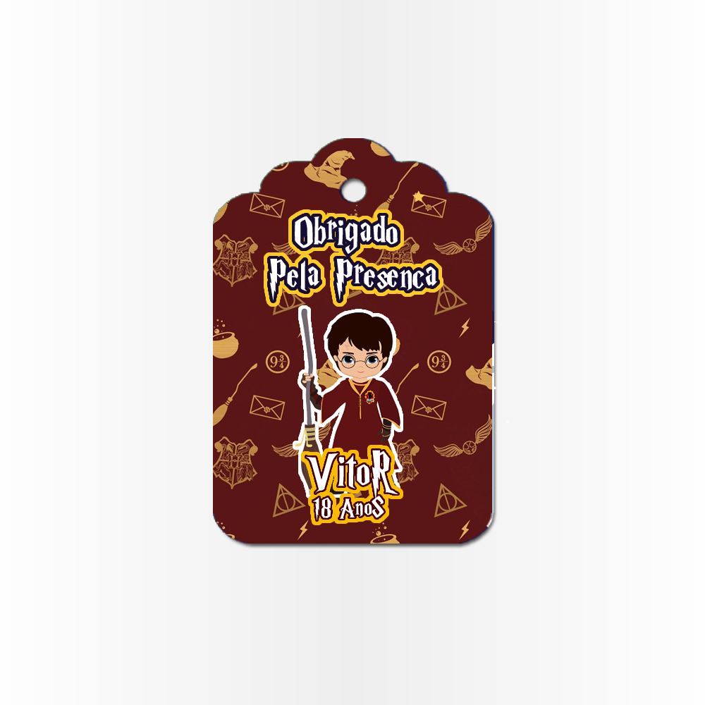 22 Tag de Agradecimento e lembrança Aplique Tag Topper Personalizados Harry Potter em Oferta na Shopee