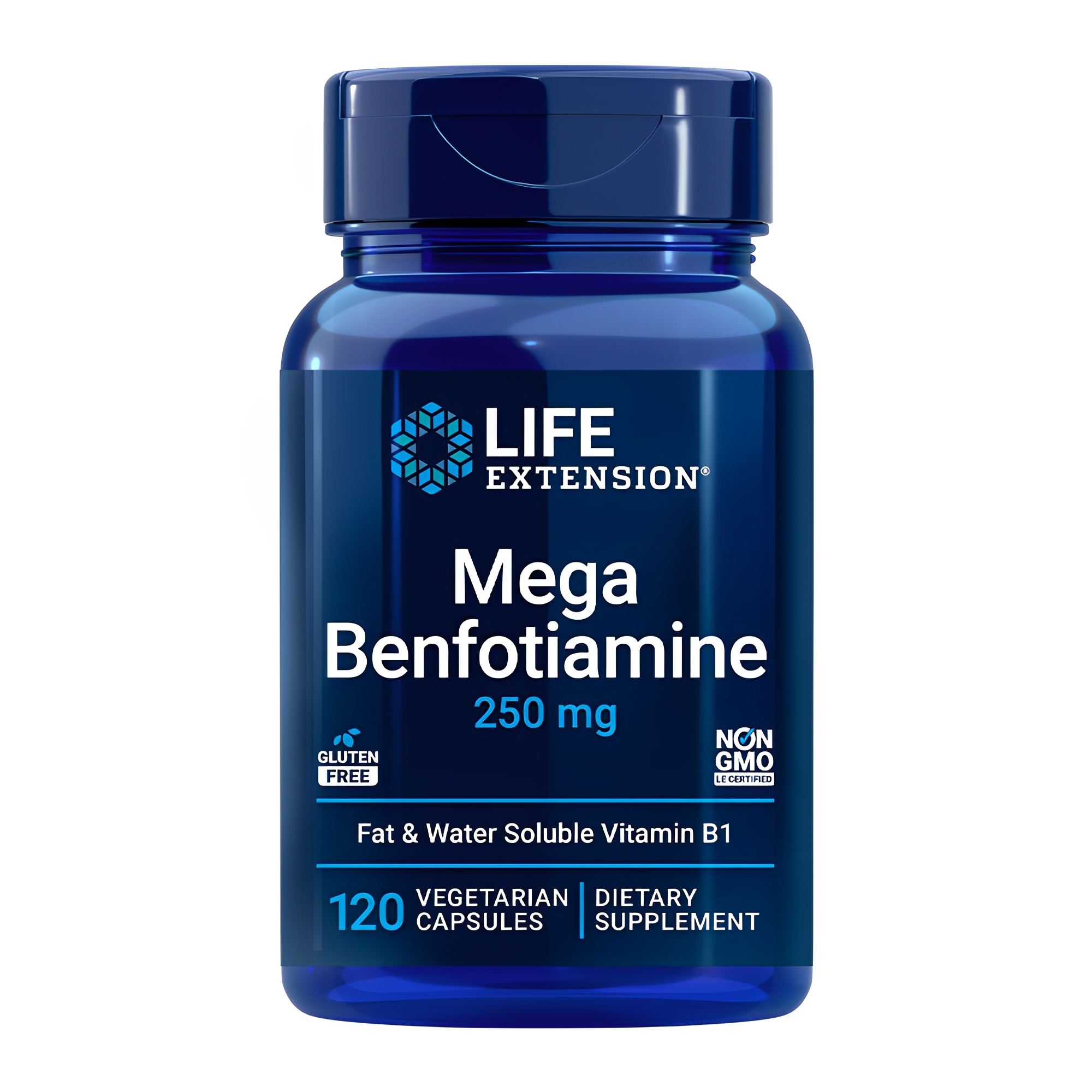 Mega Benfotiamina 250mg Life Extension 120Cáps Importado
