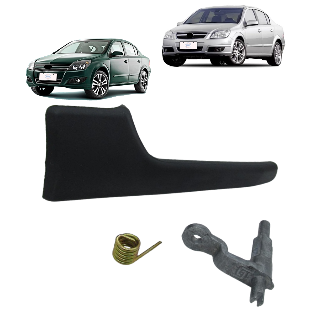 Maçaneta Interna Esquerda Vectra Sedan 2005-2012 Preta