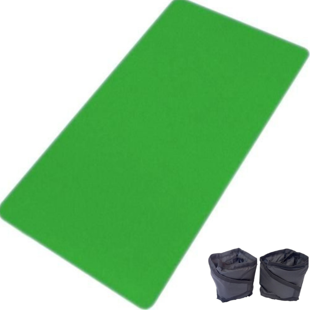 Kit – PAR Caneleira 2kg + Colchonete 90x40cm VERDE SC