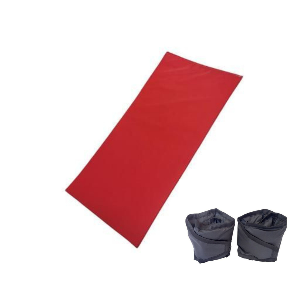 Kit –  PAR Caneleira 2kg + Colchonete 90x40cm VERMELHO