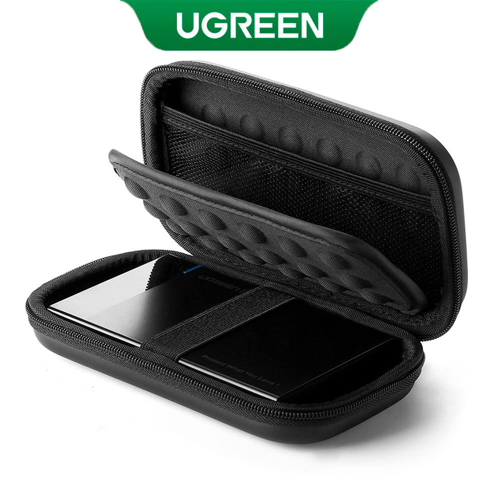 UGREEN Case de Proteção para Disco Rígido Externo Preta
