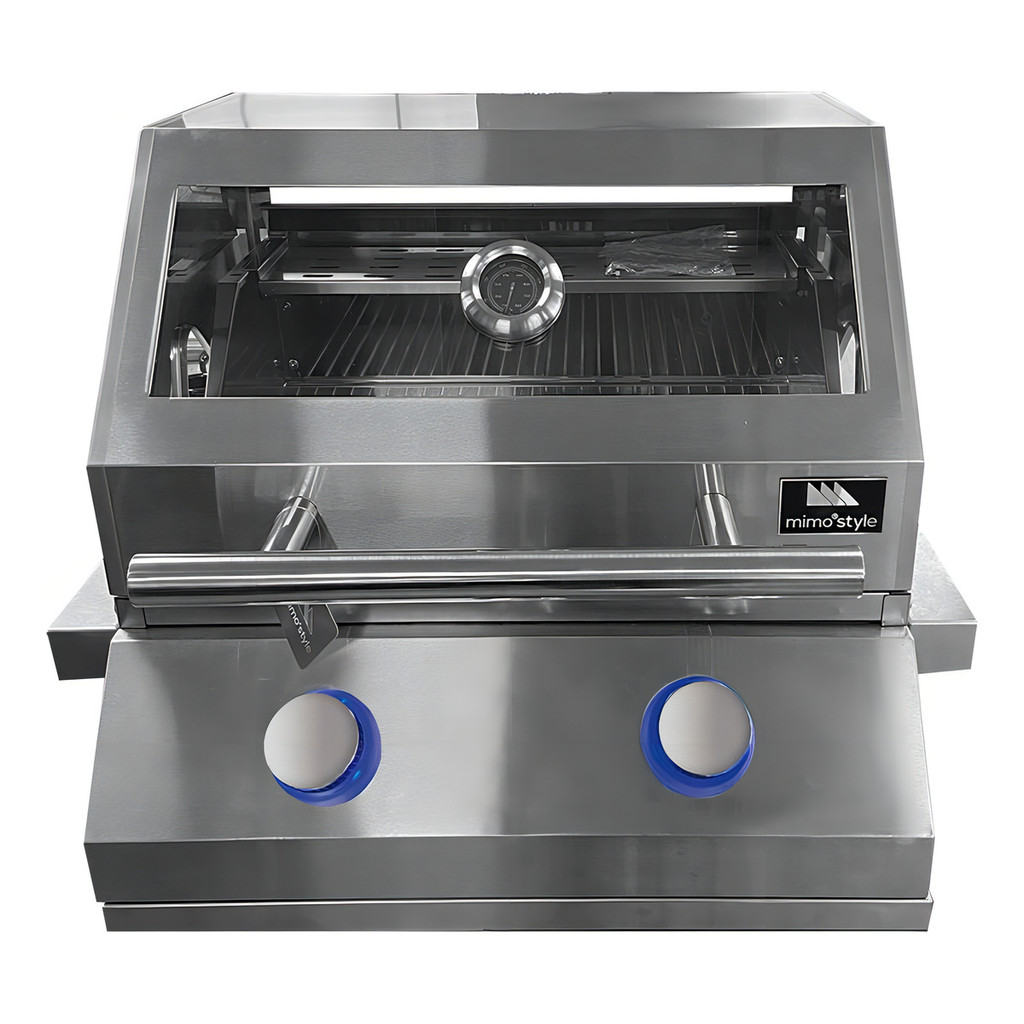 Imagem Churrasqueira Inox de Embutir a Gás de Cozinha com 2 Queimadores