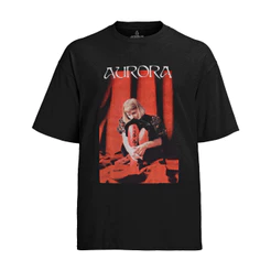 Camiseta Algodão Unissex Graphic Tee Tshirt Cantora Aurora 5 Camisa Masculina T-Shirt Feminino