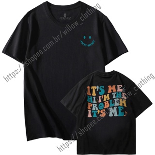 Camiseta Algodão Unissex T Shirt Taylor Swift It´s Anti Hero Me Hi I´m The Problem It´s Me em Oferta na Shopee