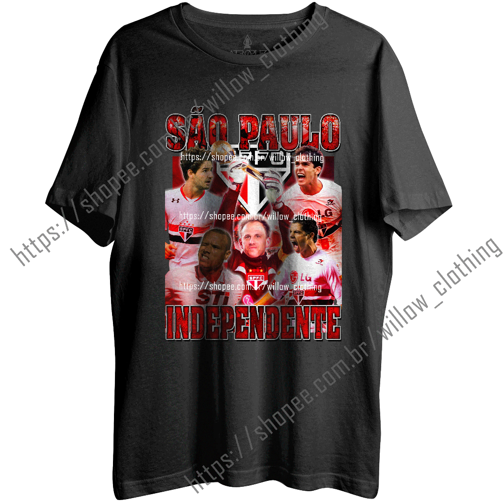 Camiseta Algodão Unissex Tshirt Graphic Tee Futebol Kaká Rogério Ceni independente