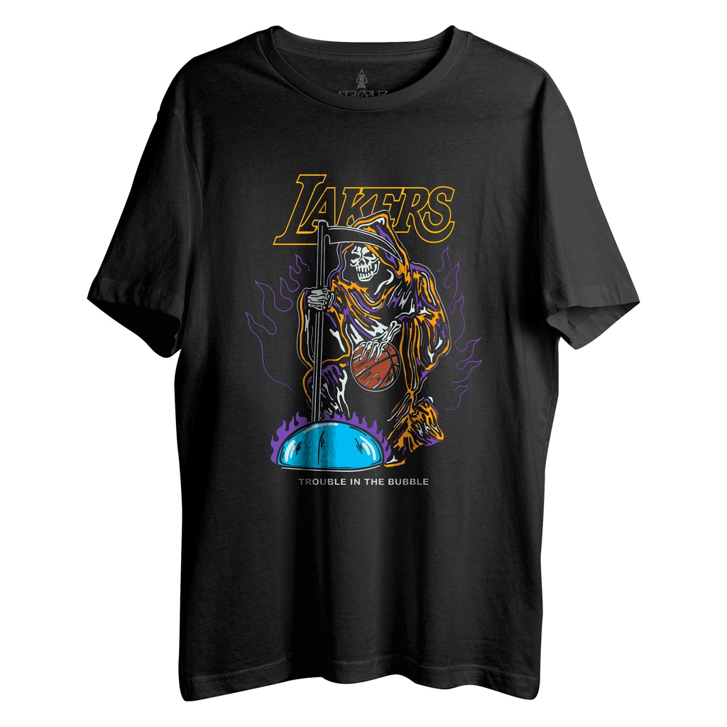 Camiseta Algodão Unissex Academia Basquete Team Time Trouble in the Bubble