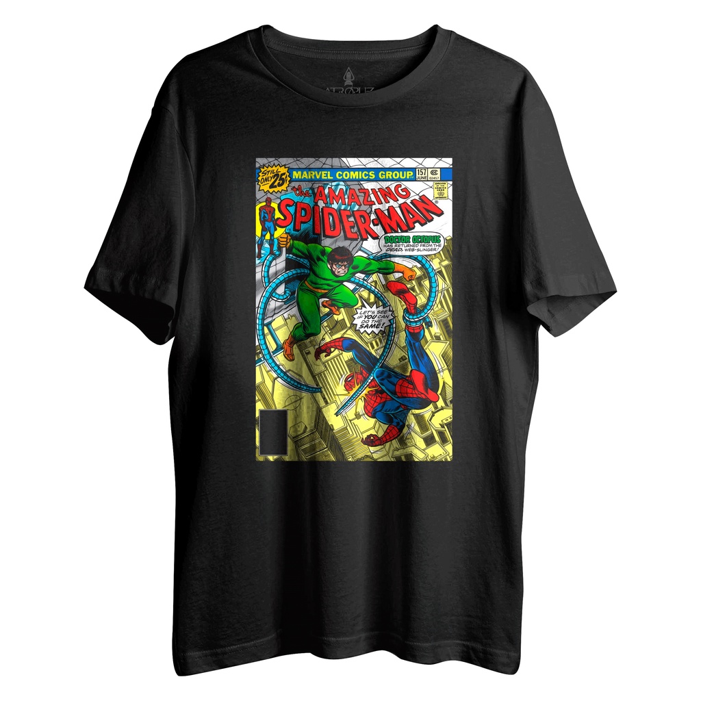 Camiseta Unissex The Amazing Spider Man Doutor Octopus Homem Aranha Peter Parker Quadrinho Hq