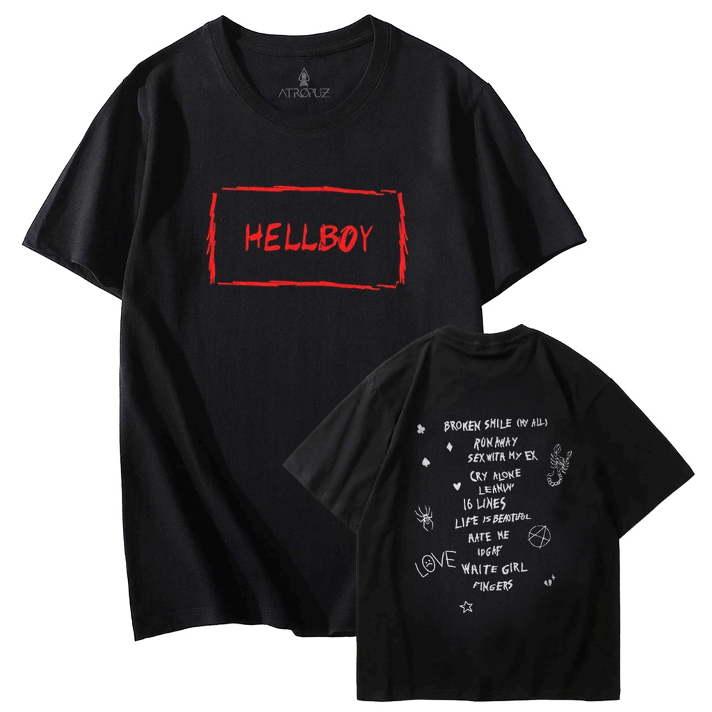 Camiseta Estampada Unissex Cantor Hip Hop Lil Peep Hellboy álbum