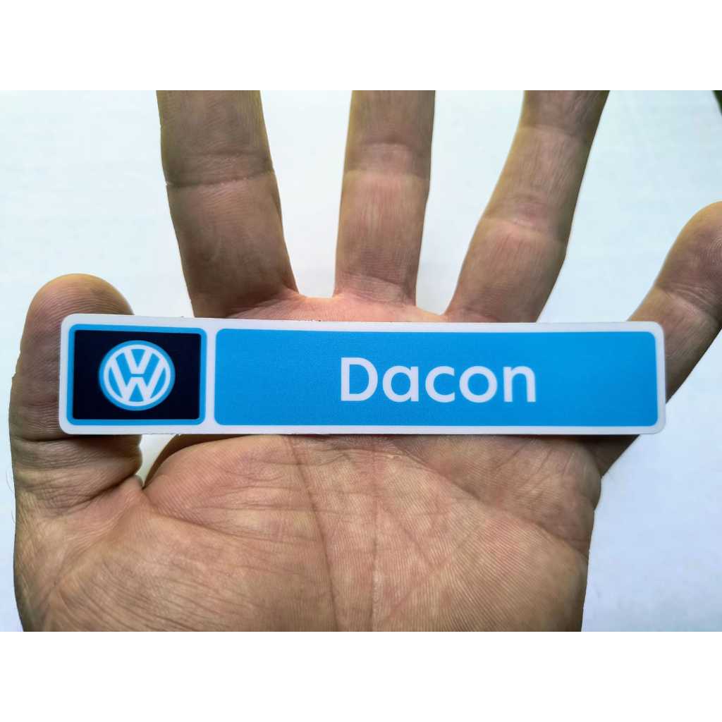 Adesivo Vidro Dacon Concessionária VW Volkswagen  Época Fusca Variant Kombi Brasília TL SP2 Carro Auto