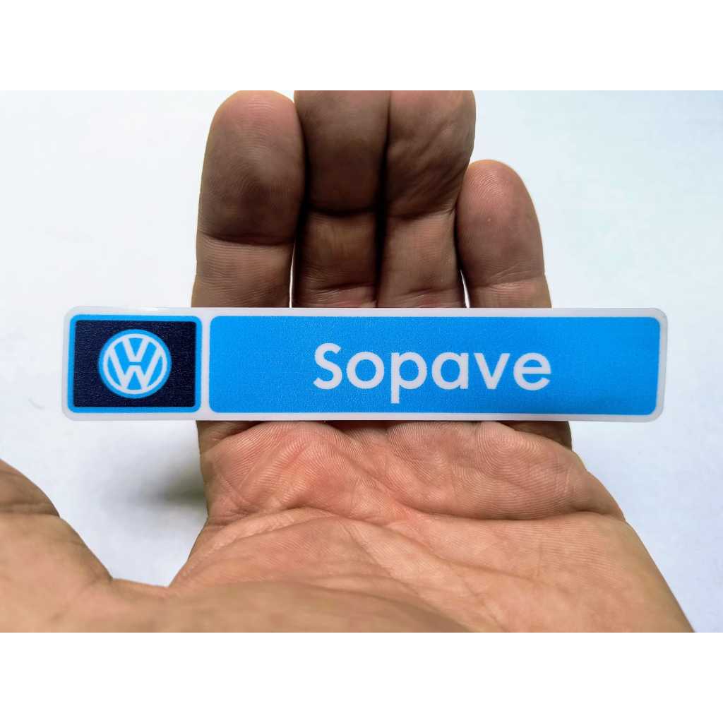 Adesivo Vidro Sopave VW Volkswagen Concessionária  Volkswagen Época Fusca Variant Kombi Brasília TL SP2 Carro Auto