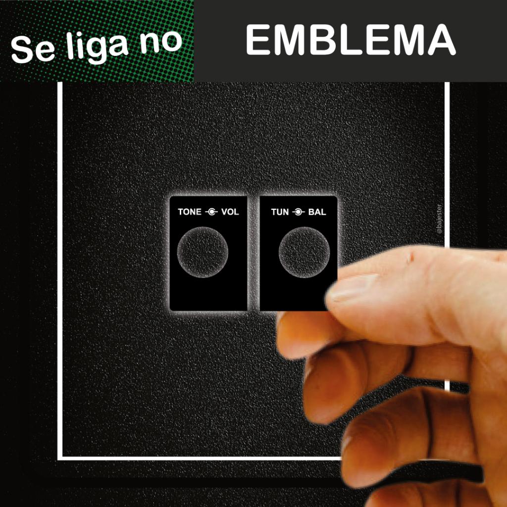 Emblema Adesivo Radio TKR CRF-150M Volume - Balanço Cara Preta
