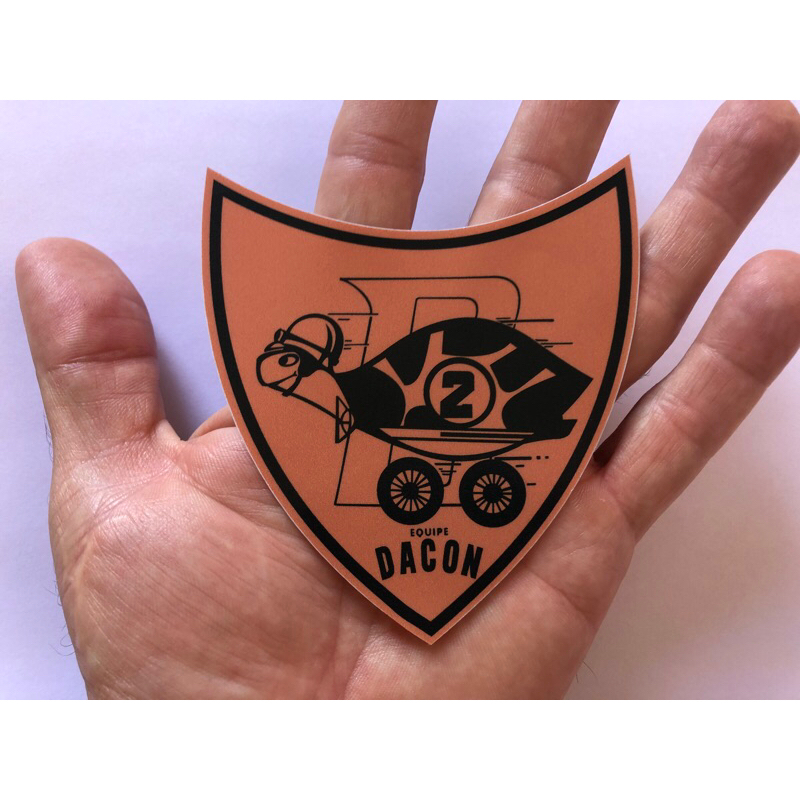 Adesivo Vidro Dacon VW Volkswagen Concessionária  Volkswagen Época Fusca Variant Kombi Brasília TL SP2 Carro Auto