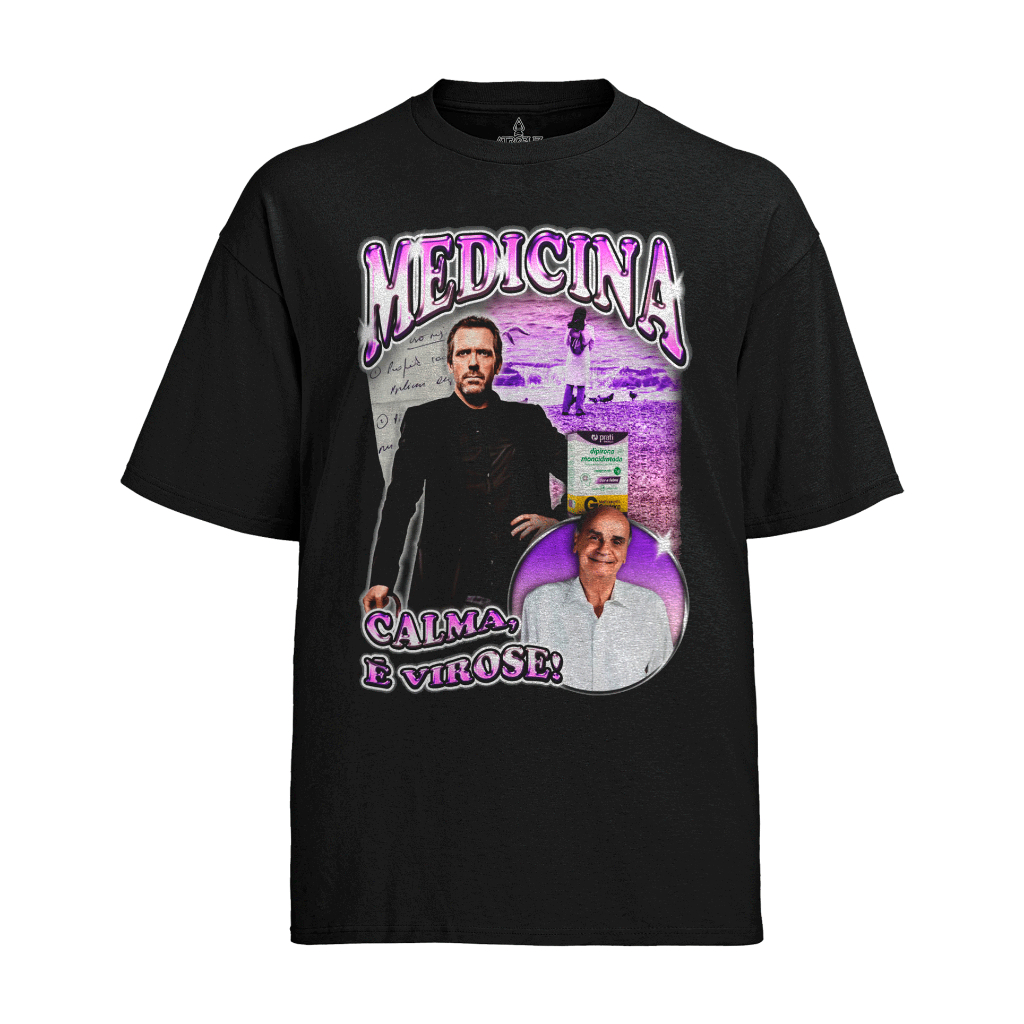 Camiseta Graphic Tee Tshirt Medicina Meme em Oferta na Shopee