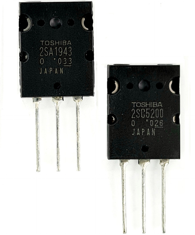 Kit 5 pares 2sa1943 + 2sc5200 Transistor Original Toshiba Japan 2sa 1943 2sc 5200