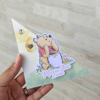 PORTA GUARDANAPO PERSONALIZADO URSINHO POOH AQUARELA em Oferta na Shopee