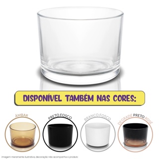 Potes de Vidro para Velas Várias Cores 156ml em Oferta na Shopee
