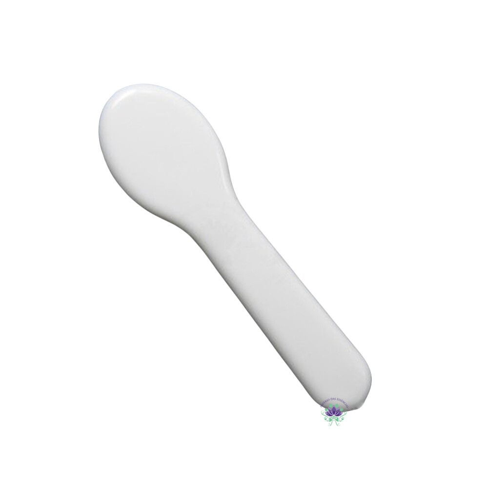 50 Unidades de Espátula plástica branca 4,5cm Creme Hidratante