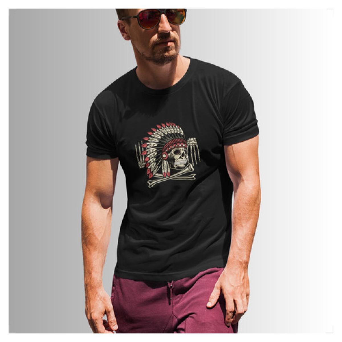 Camiseta Camisa Estampada Indio Pajé Caveira Amazonas Dtf
