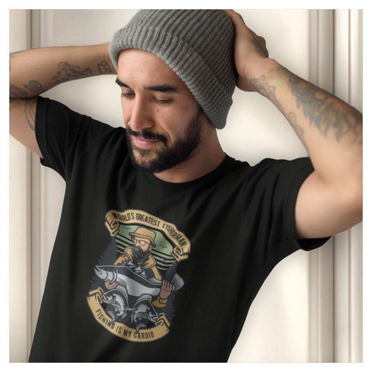 Camiseta Camisa Estampada 100% Algodão Fish Pescaria 2 Dtf