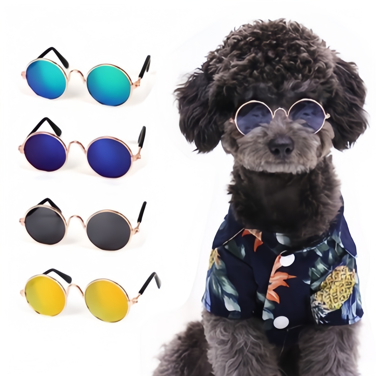 5 Pcs ÓCulos De Sol Para Pets Pequenos/CãEs E Gatos/ProteçãO Universal Para Os Olhos/Para Fotos em Oferta na Shopee