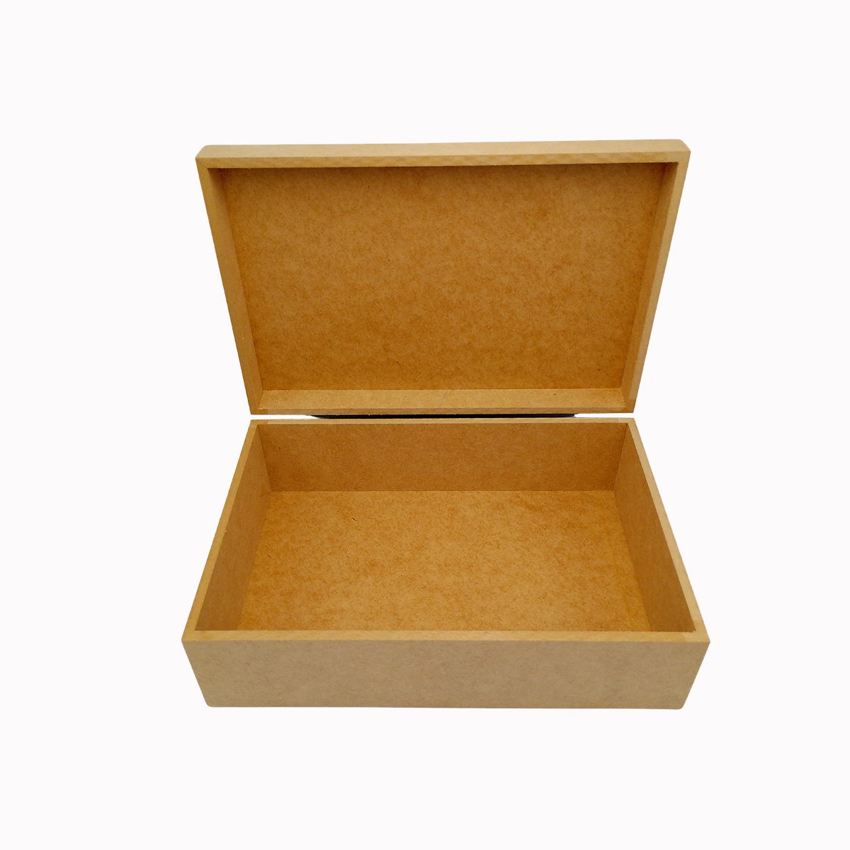 Caixa Mdf Cru 30x20x10 Cm Sem Fecho Com Dobradiças Para Decorar Presente Cestas Organização Fotos Documentos