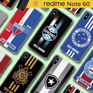 Capa Capinha - Realme Note 60 - Futebol Times do Brasil Personalizada com nome em Oferta na Shopee
