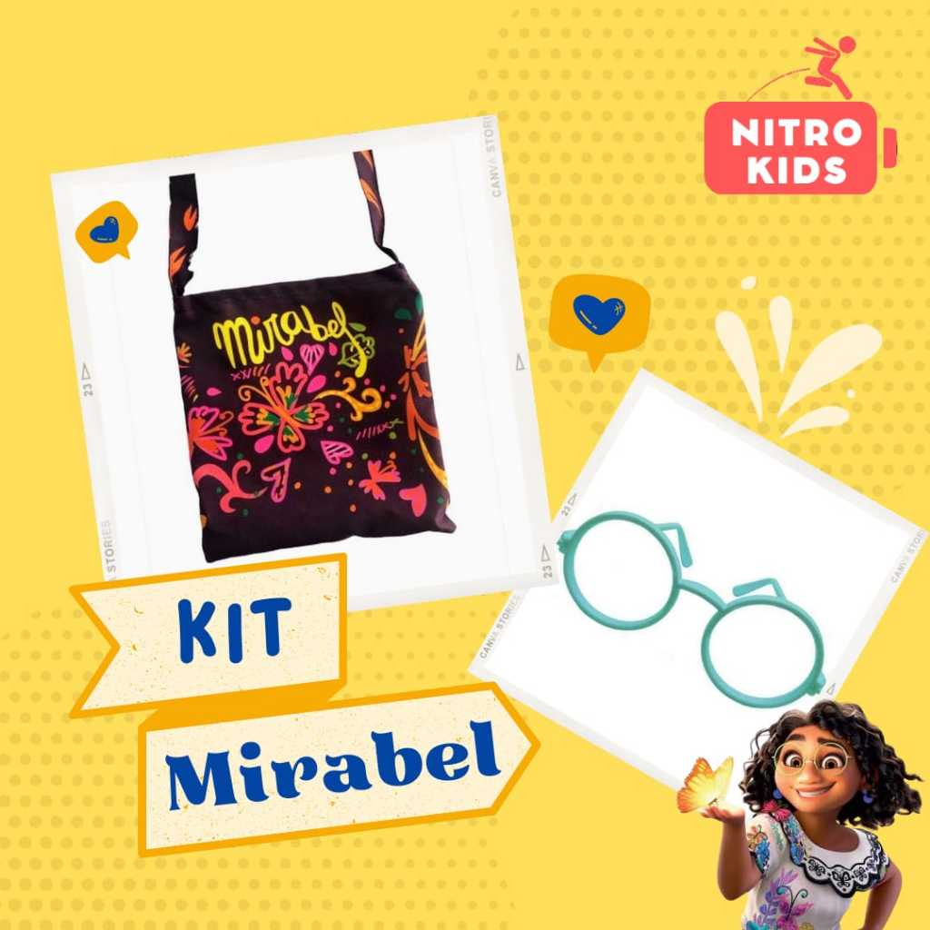 Bolsa Temática Mirabel + Óculos (encanto)