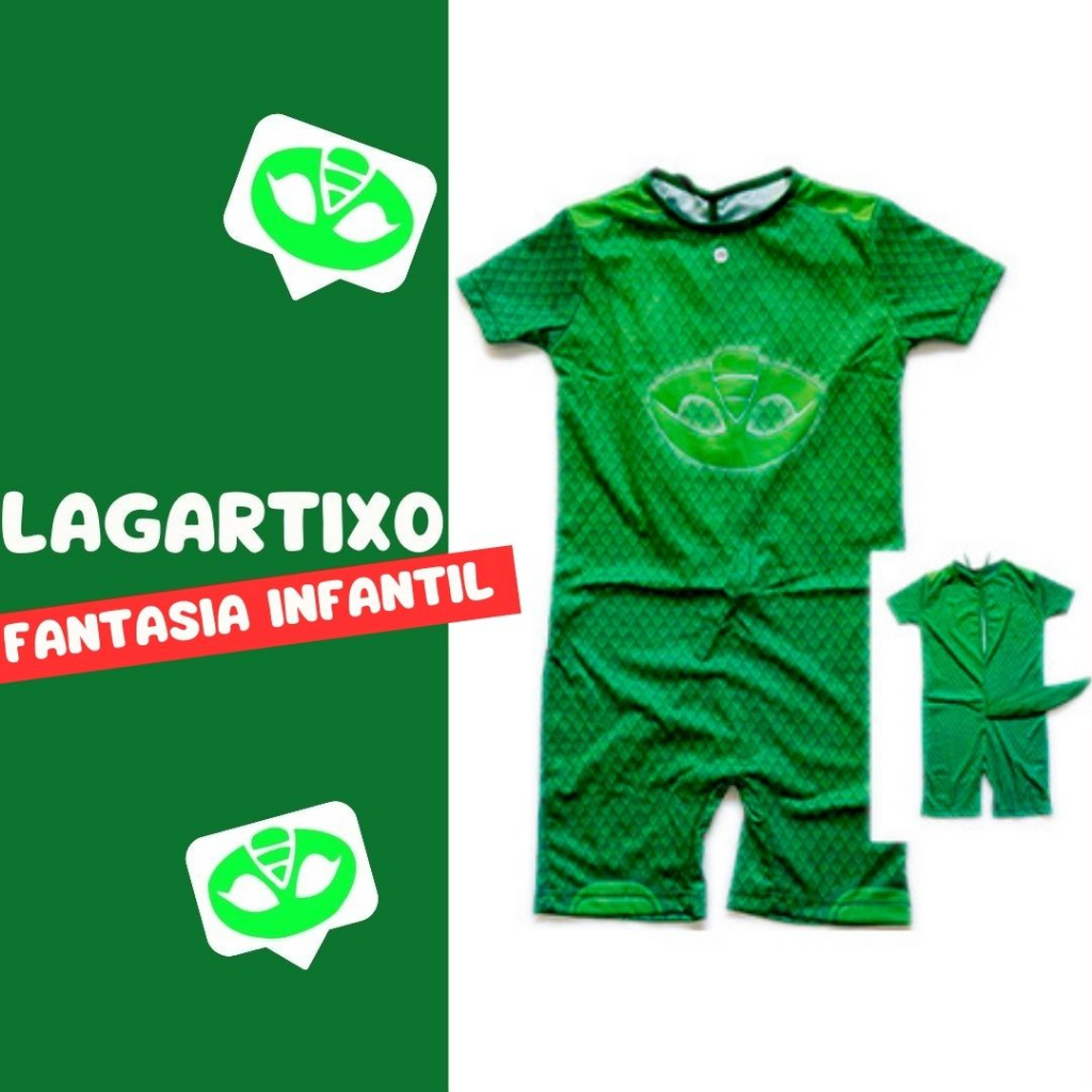 Fantasia Curta sem Enchimento do Lagartixo em Oferta na Shopee